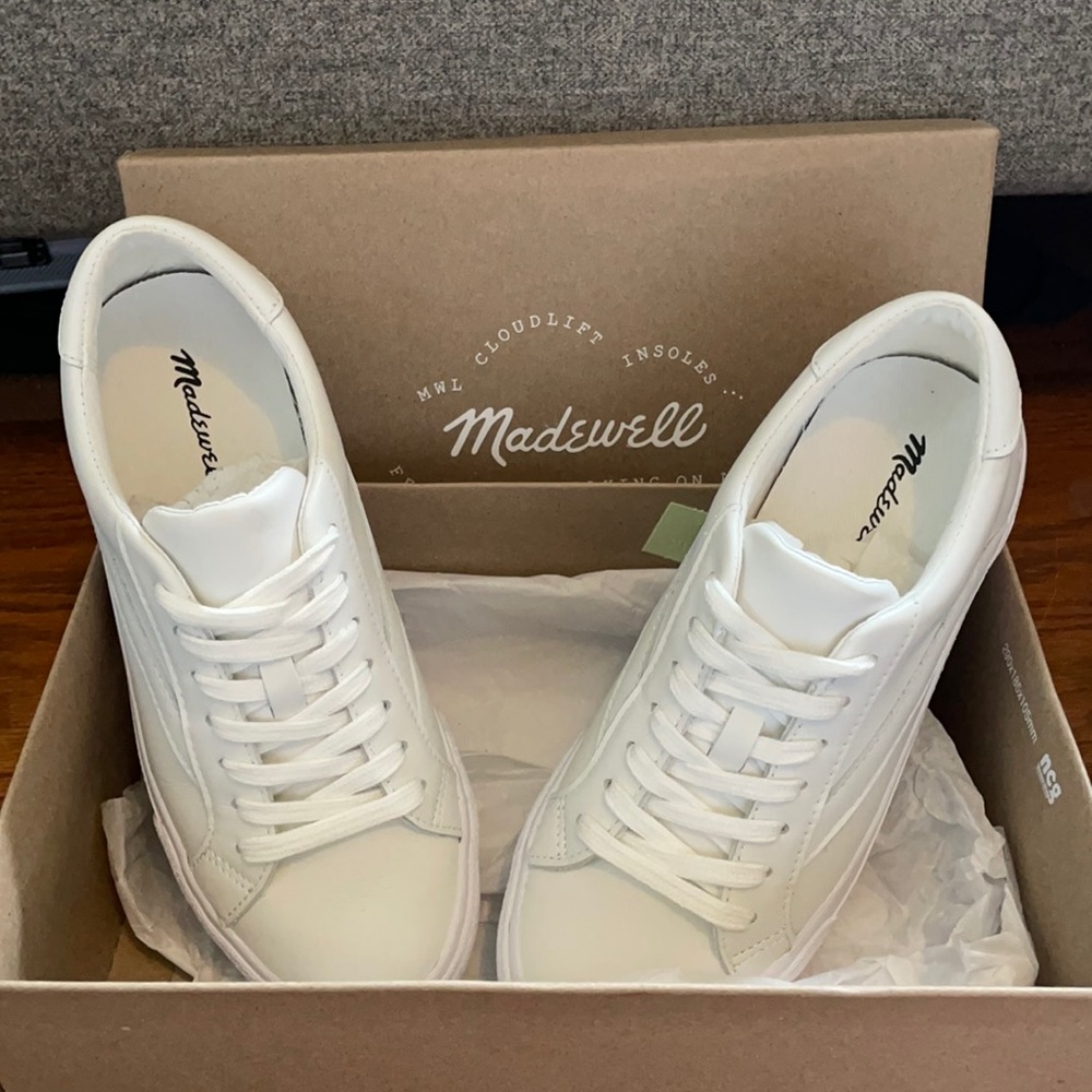Madewell Sidewalk Low Top Sneaker Leather NWT